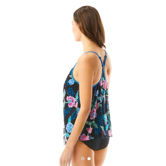 Beach House Floral Fantasy Kerry Mesh Tankini Swimsuit |Size 12/14 - Picture 3 of 13
